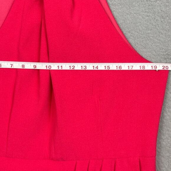 Julia Jordan Plus Size Knot Tulip Hem Dress Melon Pink SZ 16  Barbiecore Glam - Picture 5 of 10